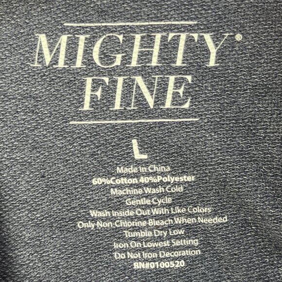 Mighty Fine NASA Sweatshirt Blue Cotton Blend Large - Picture 3 of 3